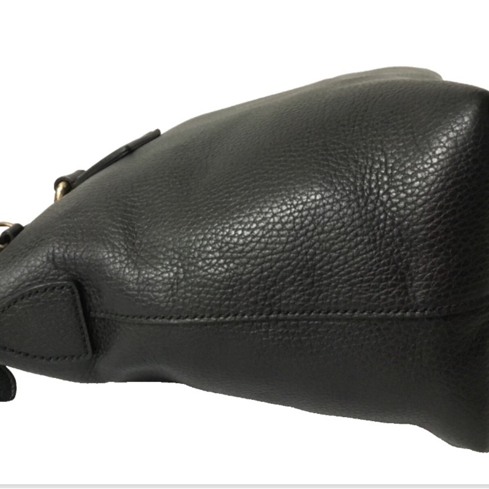 Authentic Gucci Black Leather Convertible Bag with COA - Picture 8 of 15